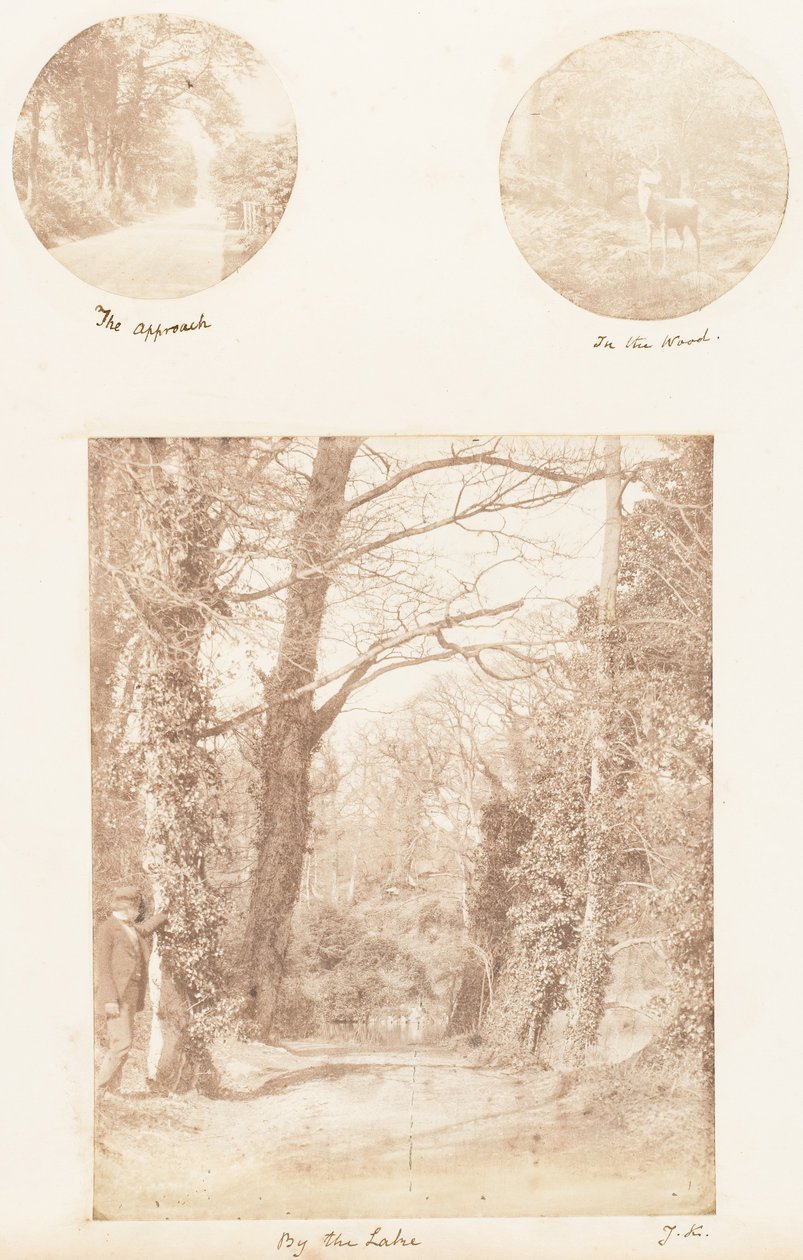 Tillvägagångssättet, i skogen, vid sjön, 1853-56. av James Knight