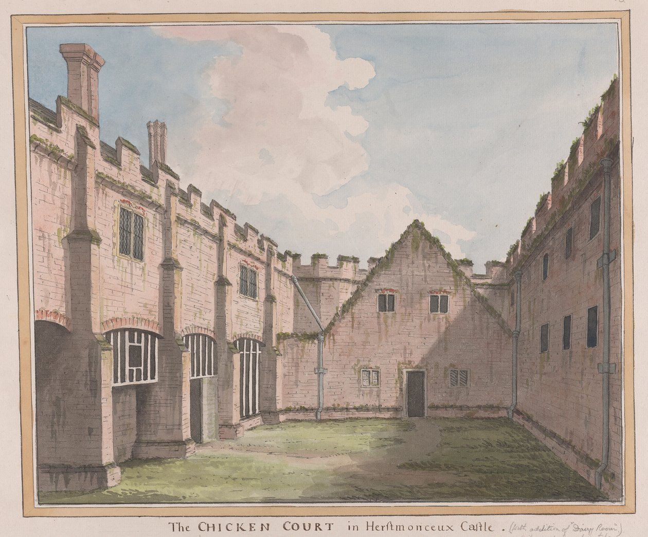 Herstmonceux Castle, East Sussex: The Chicken Court av James Lambert  of Lewes