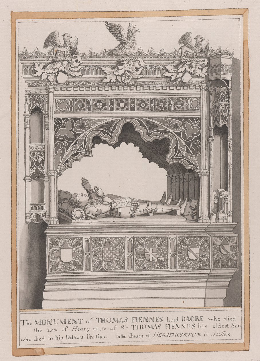 Monumentet över Thomas Fiennes av James Lambert  of Lewes