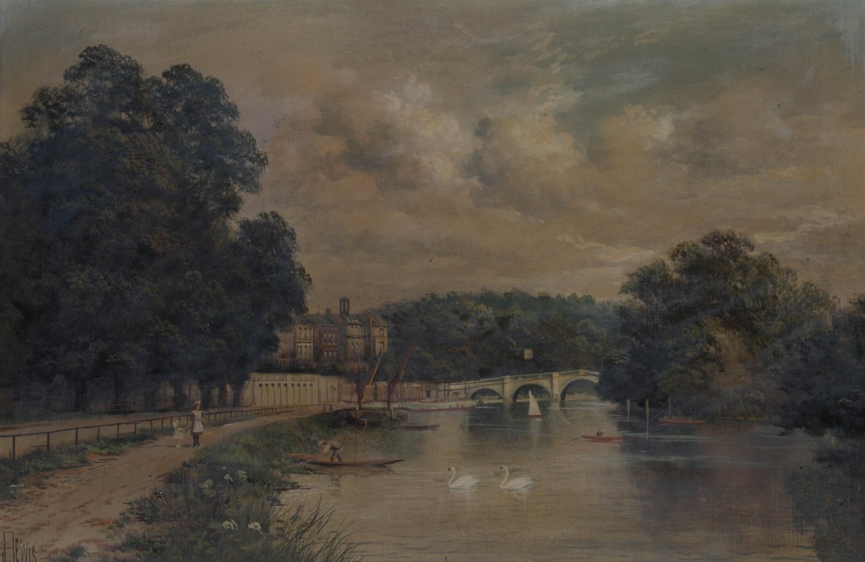 Richmond Bridge från Cholmondeley Walk av James Lewis