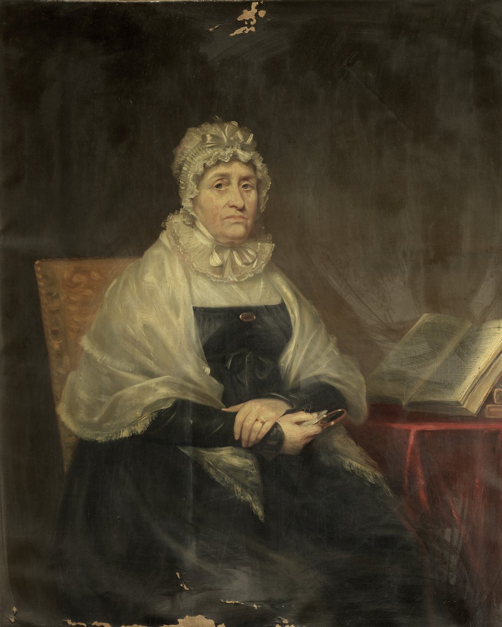 Porträtt av Mrs Ward, ca 1809 (olja på duk) av James Lonsdale