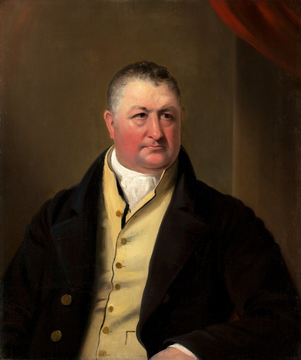 Porträtt av Samuel Horrocks, ca 1820 av James Lonsdale