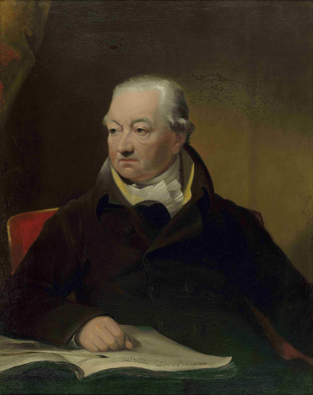 Porträtt av violinisten och kompositören Johann Peter Salomon 1745-1815, ca. 1815. av James Lonsdale