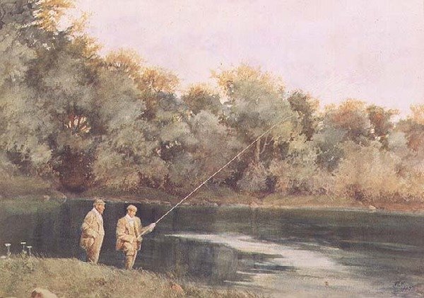 Vid Vale of Health Pond, Hampstead Heath av James Loxham Browne