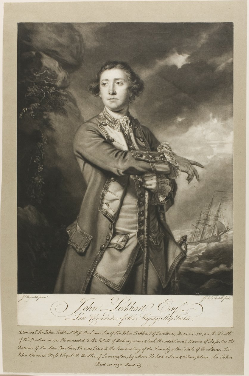Porträtt av John Lockhart, Esquire av James MacArdell