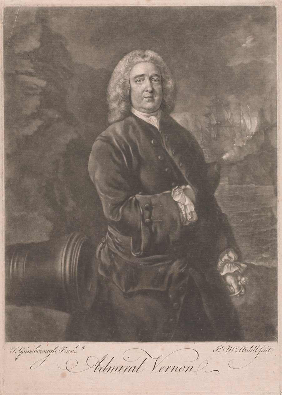 Amiral Edward Vernon av James McArdell