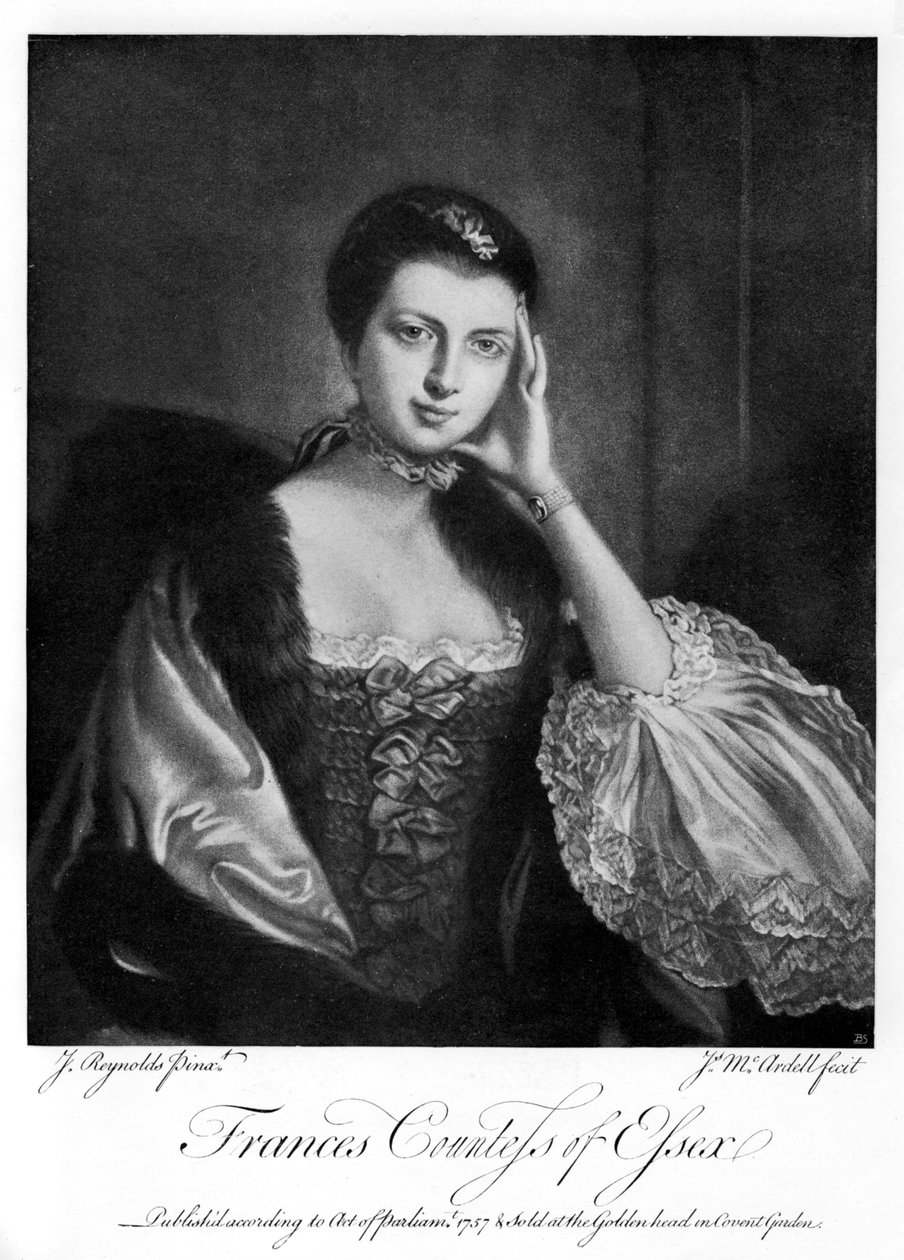 Frances, grevinna av Essex, 1757, 1905 av James McArdell