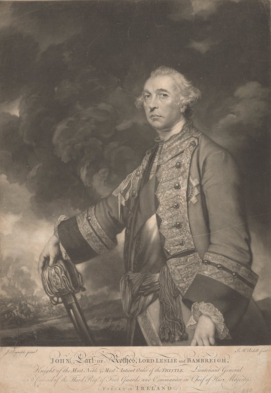 General John Leslie, 10:e earl av Rothes av James McArdell