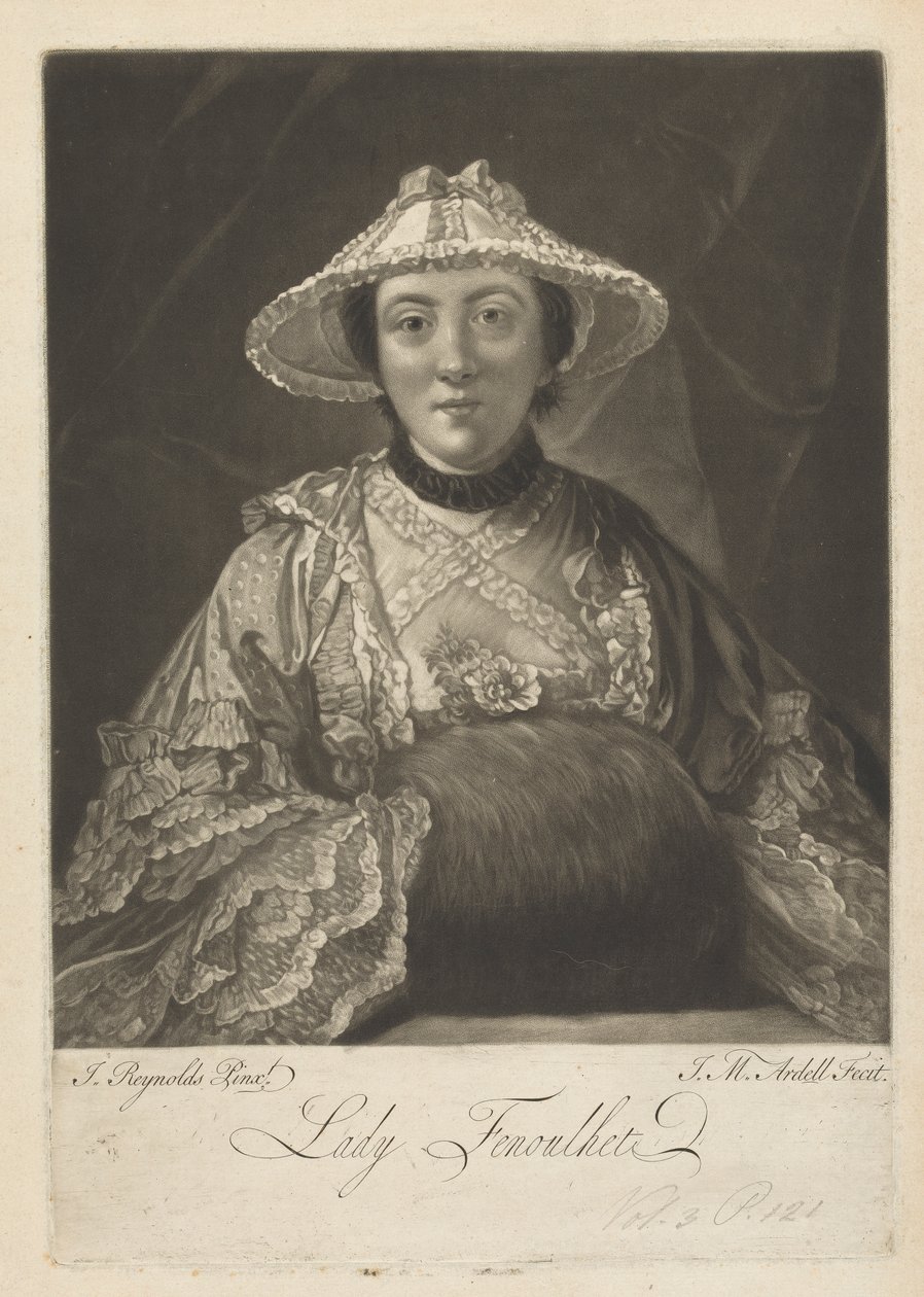 Lady Anne Fenoulhet (född dag) av James McArdell