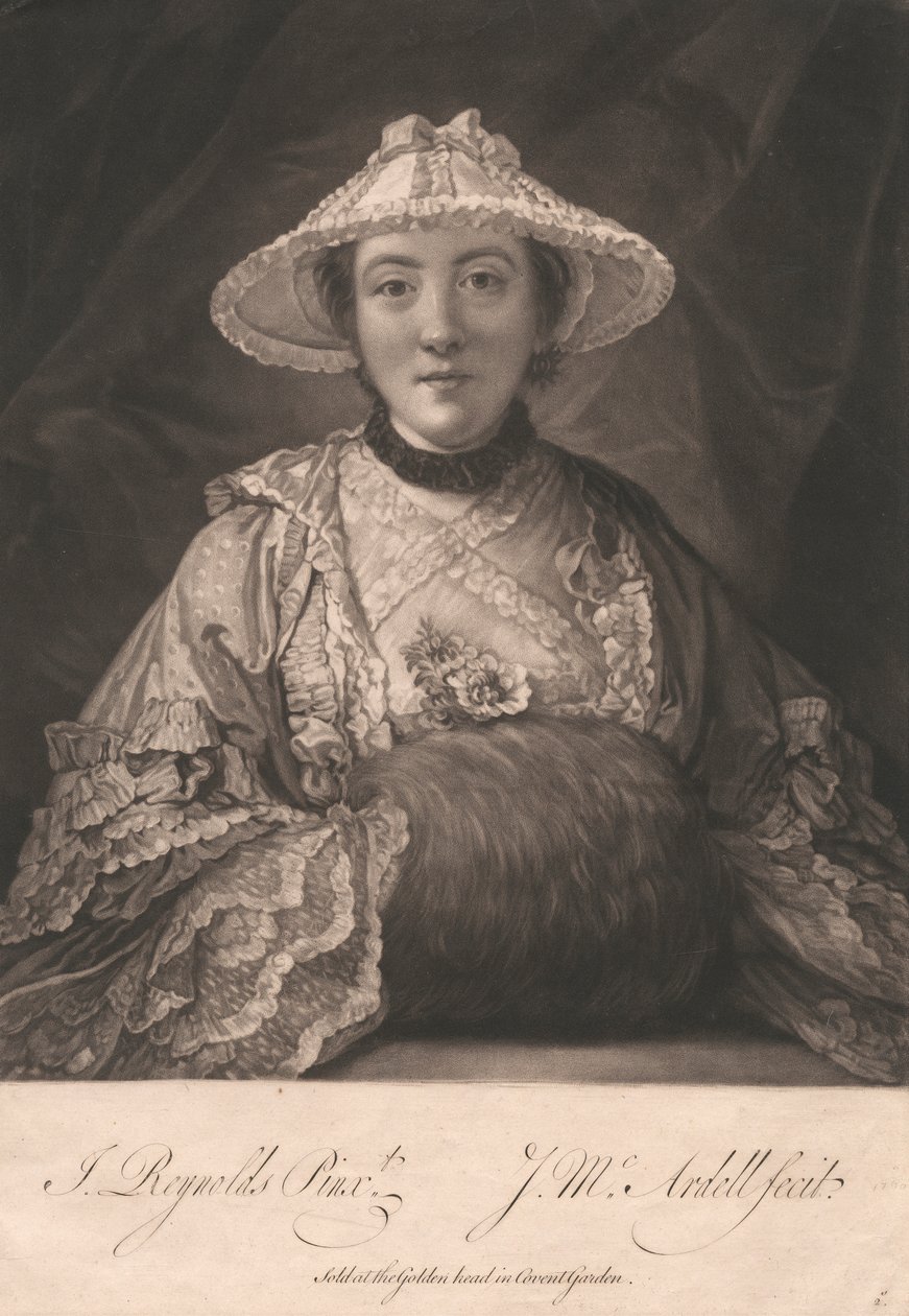 Lady Fenhoulet när Miss Anne Day av James McArdell