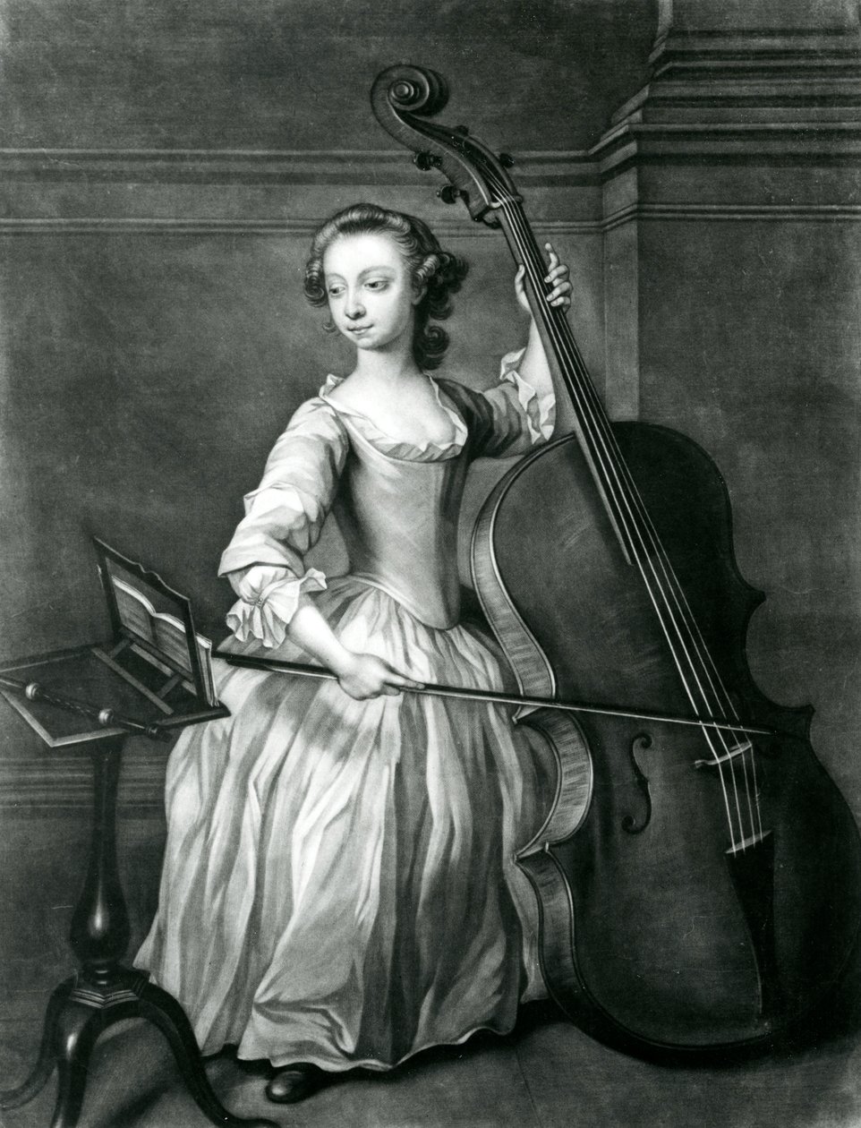 Porträtt av Benjamin Hallett (mezzotint) av James McArdell