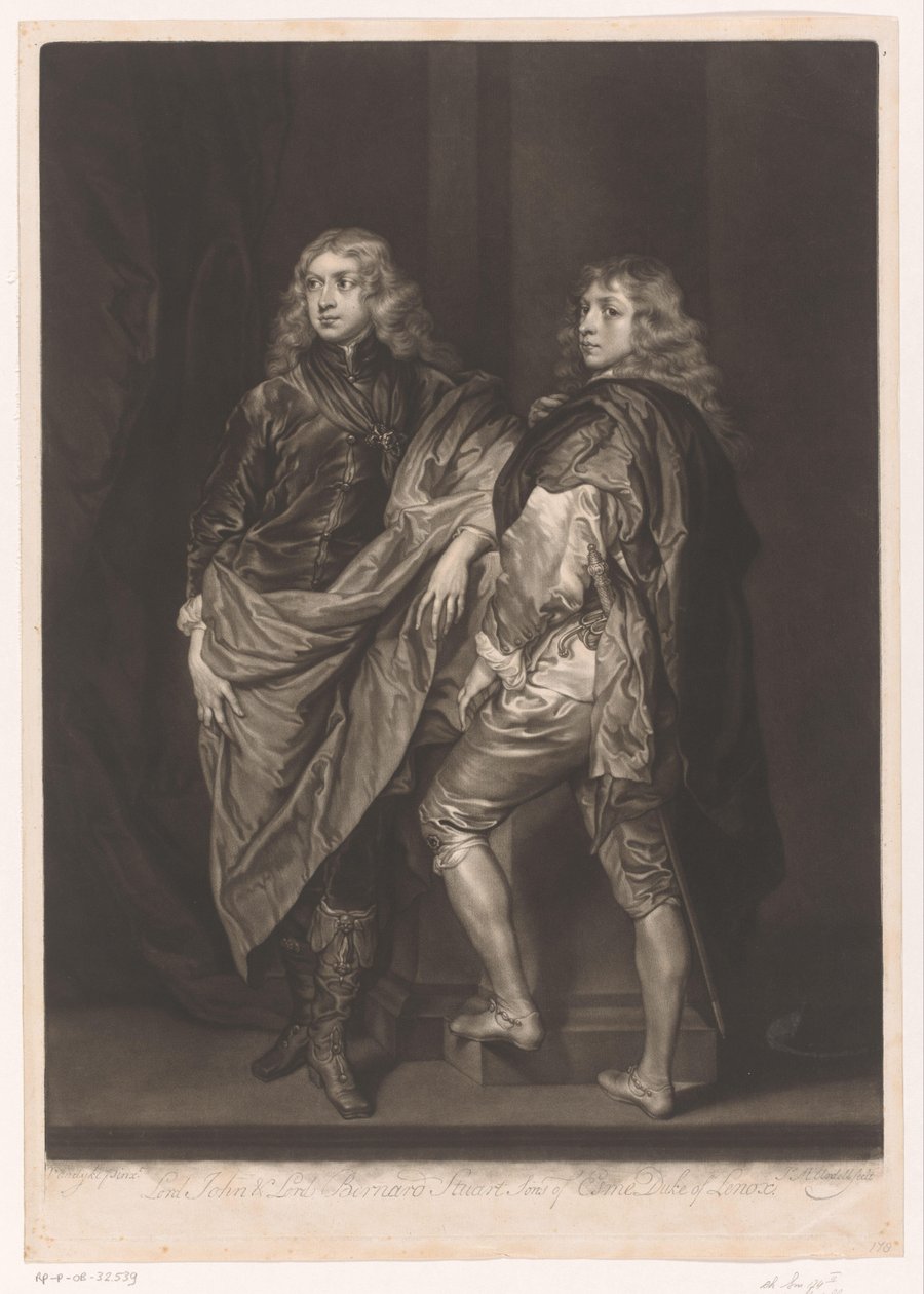 Porträtt av John och Bernard Stuart av James McArdell