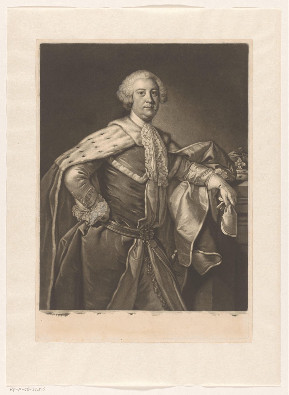 Porträtt av Robert Ker av James McArdell