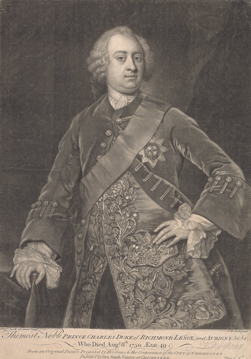 Prins Charles, 2:e hertig av Richmond, Lenox och Aubigny av James McArdell