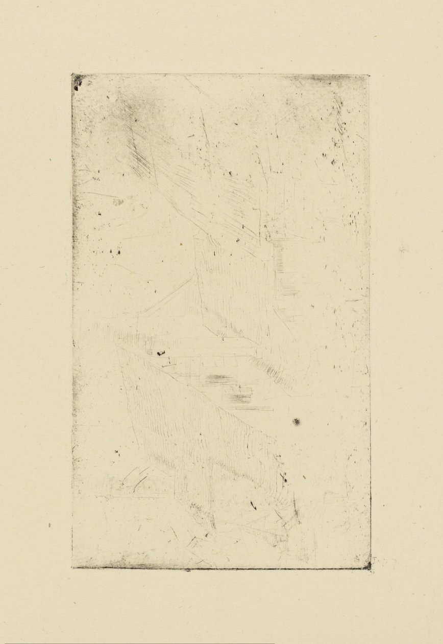 [76] Avtryck från annullerade plåtar av Whistler - Buildings. av James Abbott McNeill Whistler