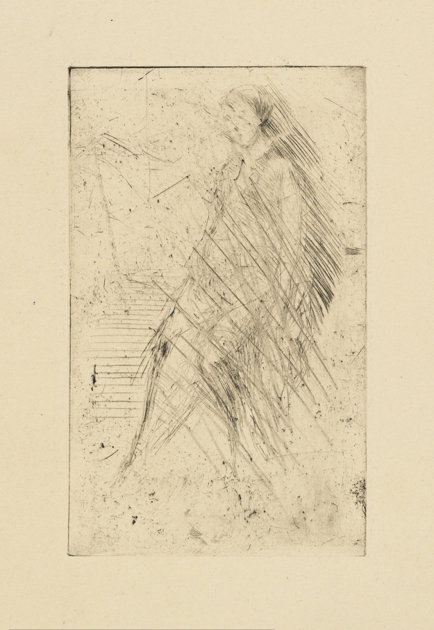 [76] Avtryck från annullerade plattor av Whistler - Resting av James Abbott McNeill Whistler