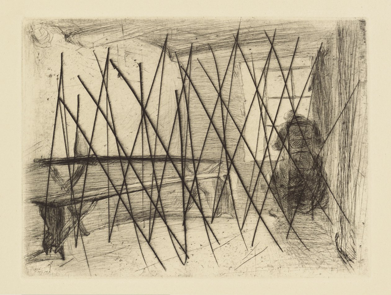[76] Avtryck från annullerade plattor av Whistler - The Miser. av James Abbott McNeill Whistler