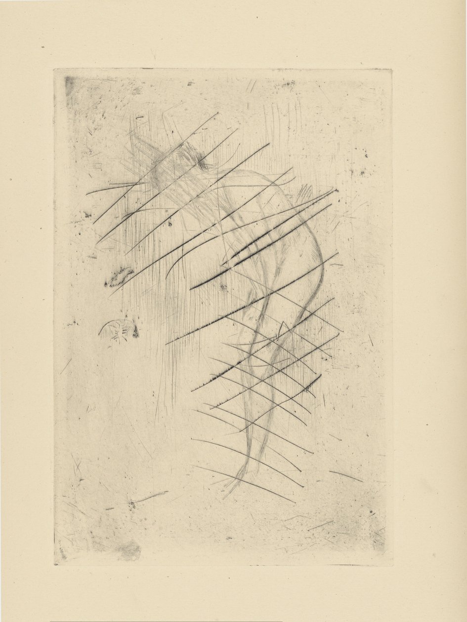 [76] Avtryck från annullerade plattor av Whistler - Tillie: A Model. av James Abbott McNeill Whistler