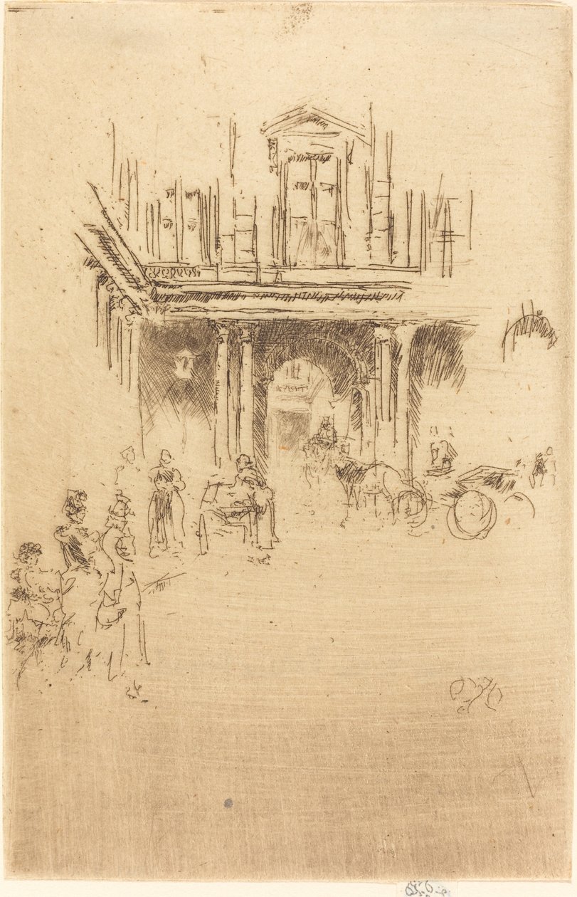 Ett hörn av Palais Royal av James Abbott McNeill Whistler