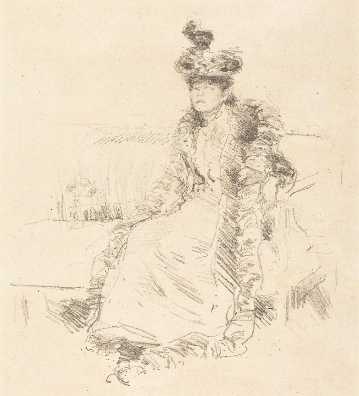 En sittande dam av James McNeill Whistler