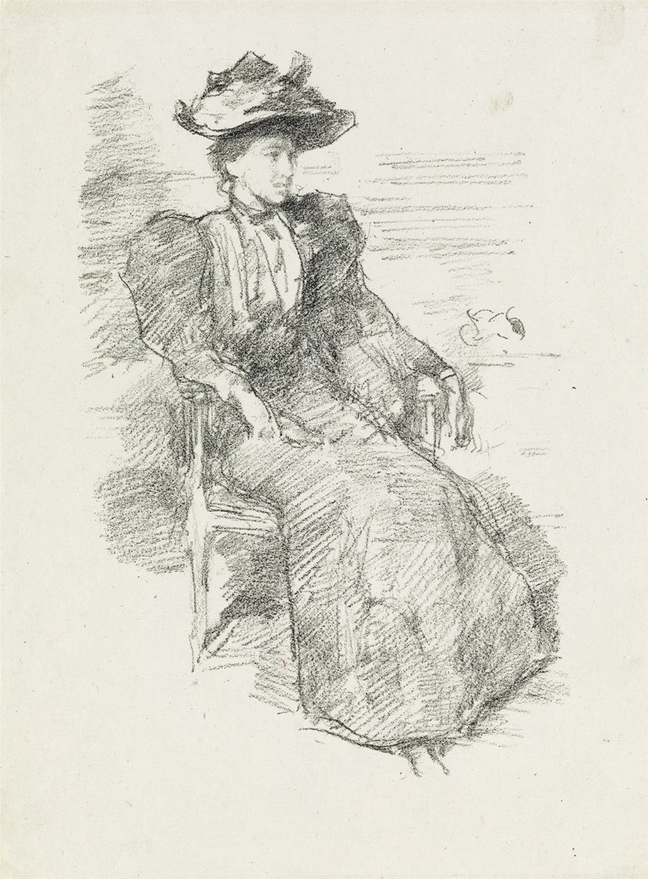 Ett porträtt: Mildred Howells av James Abbott McNeill Whistler