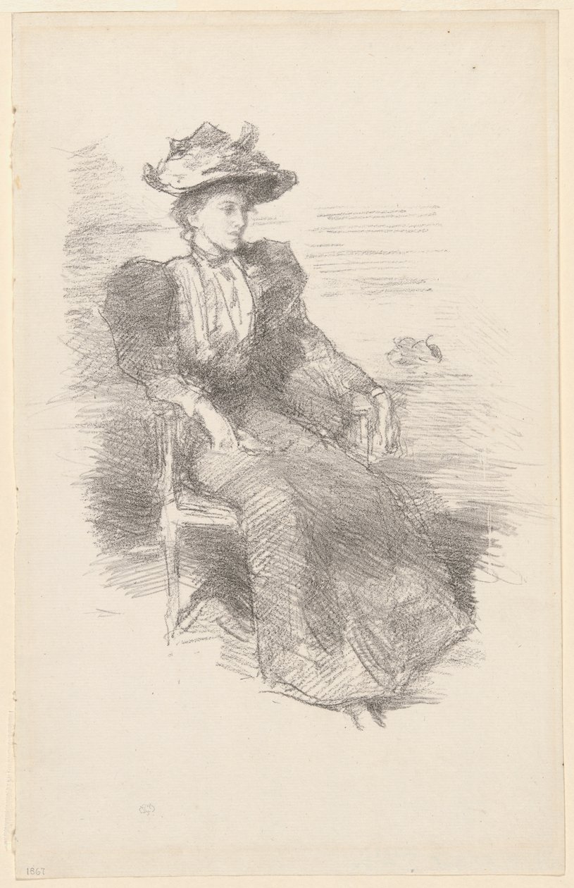 Ett porträtt: Mildred Howells av James Abbott McNeill Whistler