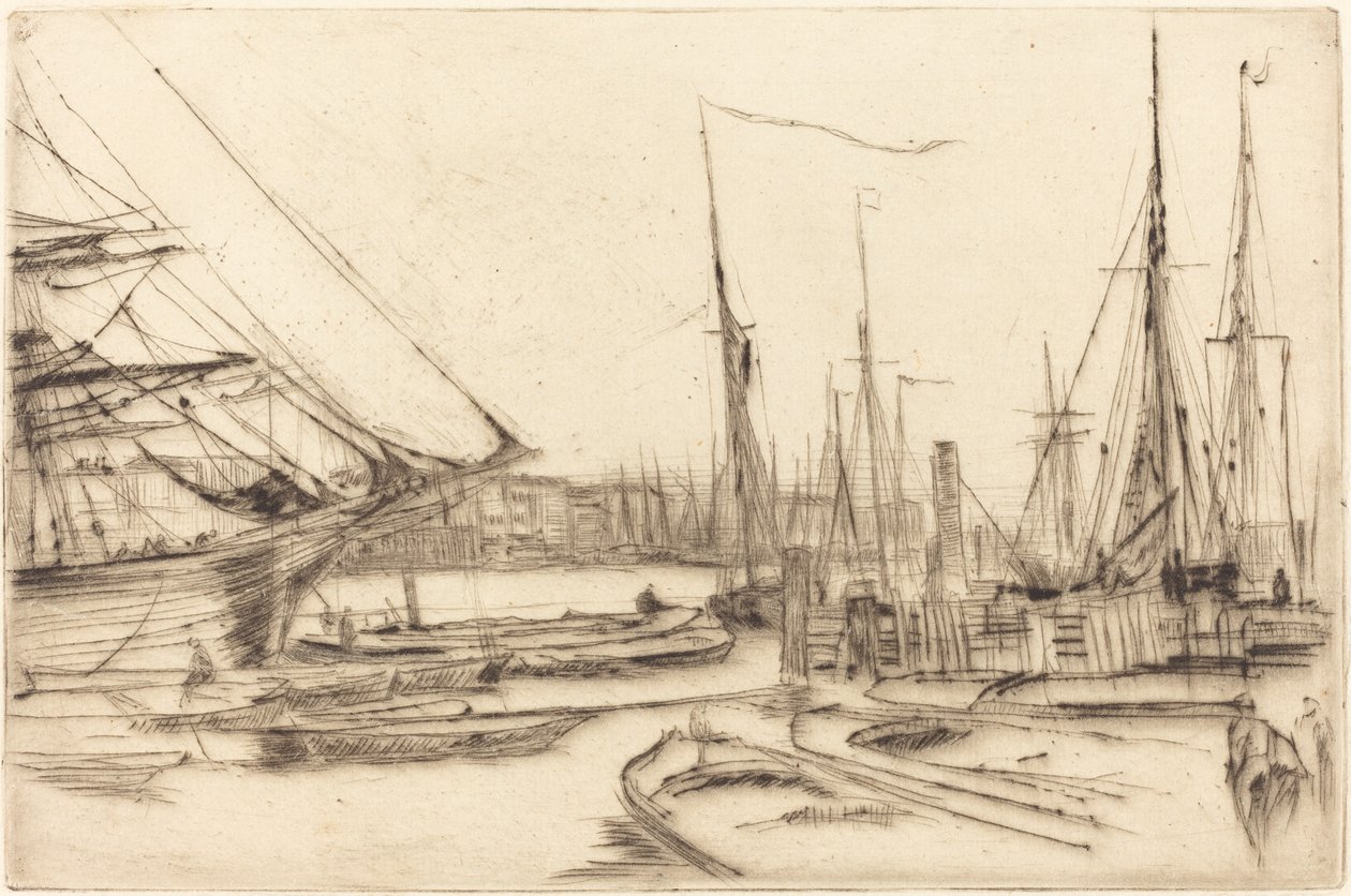 En skiss från Billingsgate av James Abbott McNeill Whistler