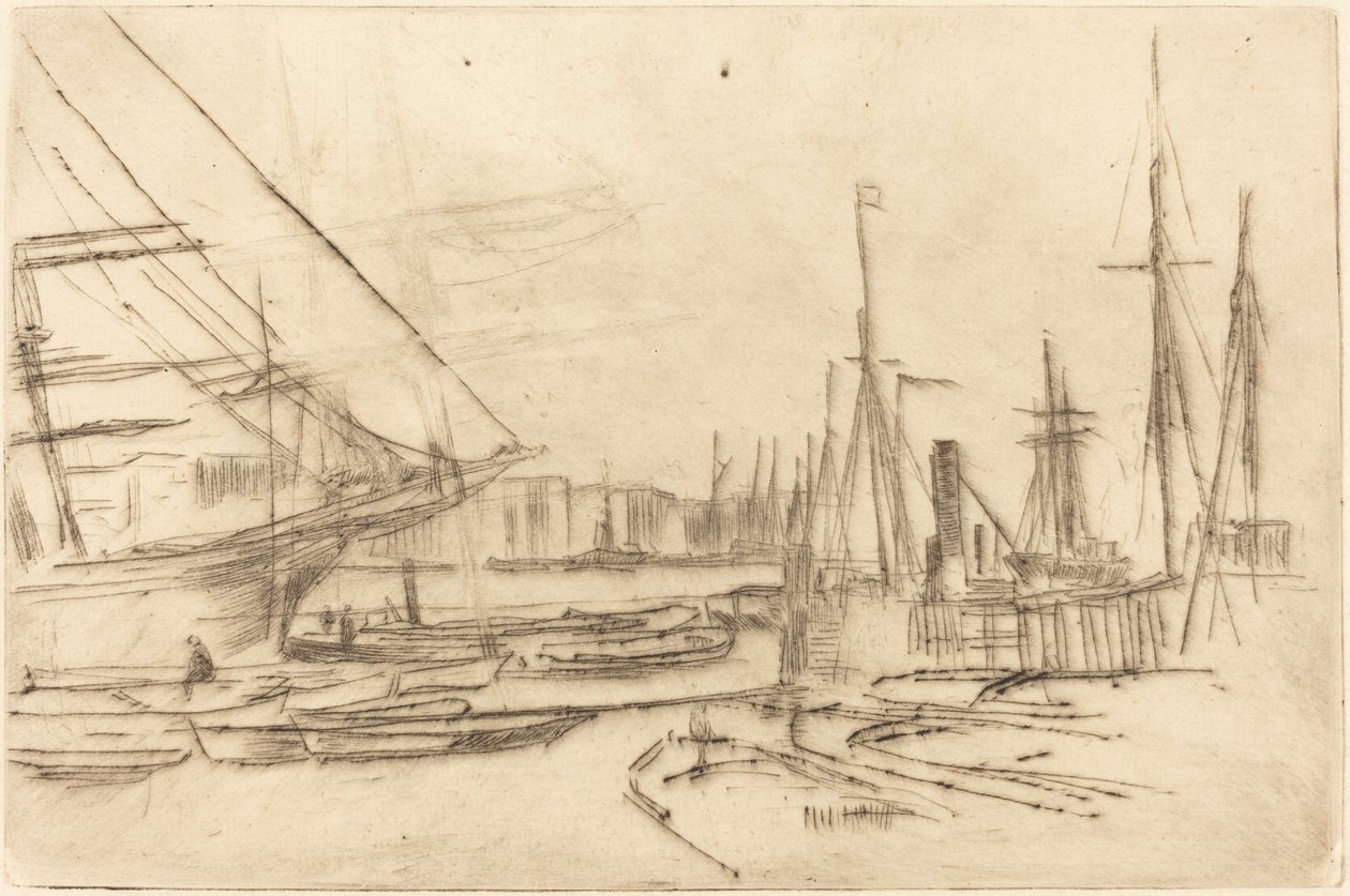 En skiss från Billingsgate av James Abbott McNeill Whistler