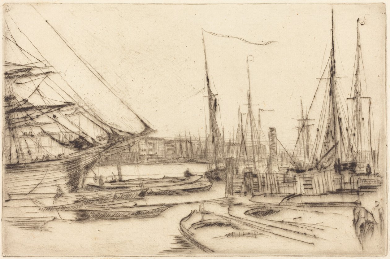 En skiss från Billingsgate av James McNeill Whistler