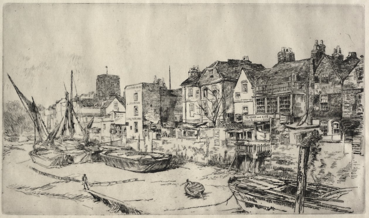 Krogen ”Adam och Eva”, Old Chelsea av James McNeill Whistler