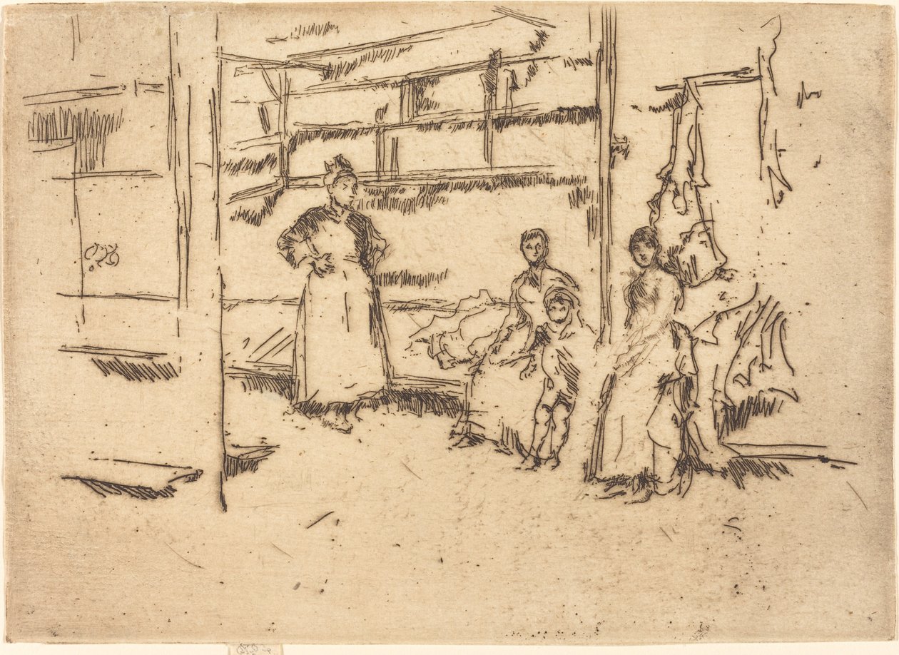 Efter försäljningen, Hounsditch av James Abbott McNeill Whistler