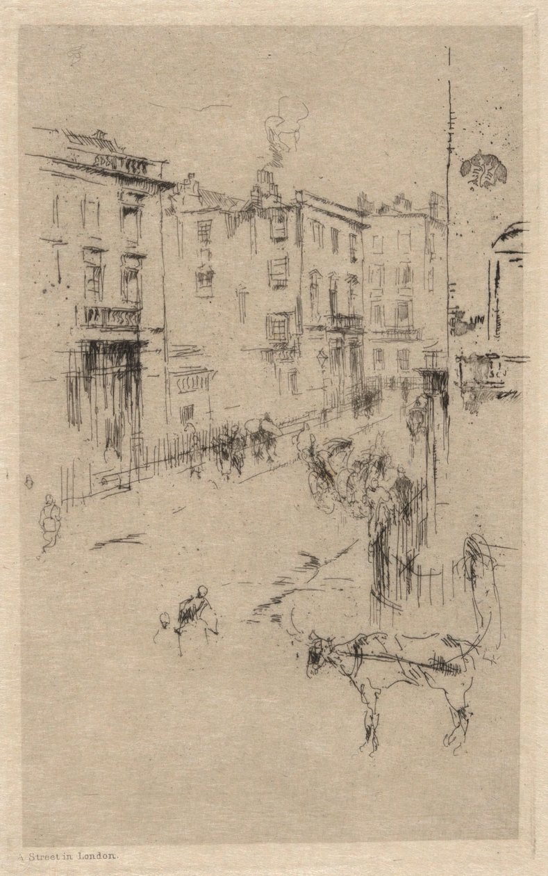 Alderney Street av James Abbott McNeill Whistler