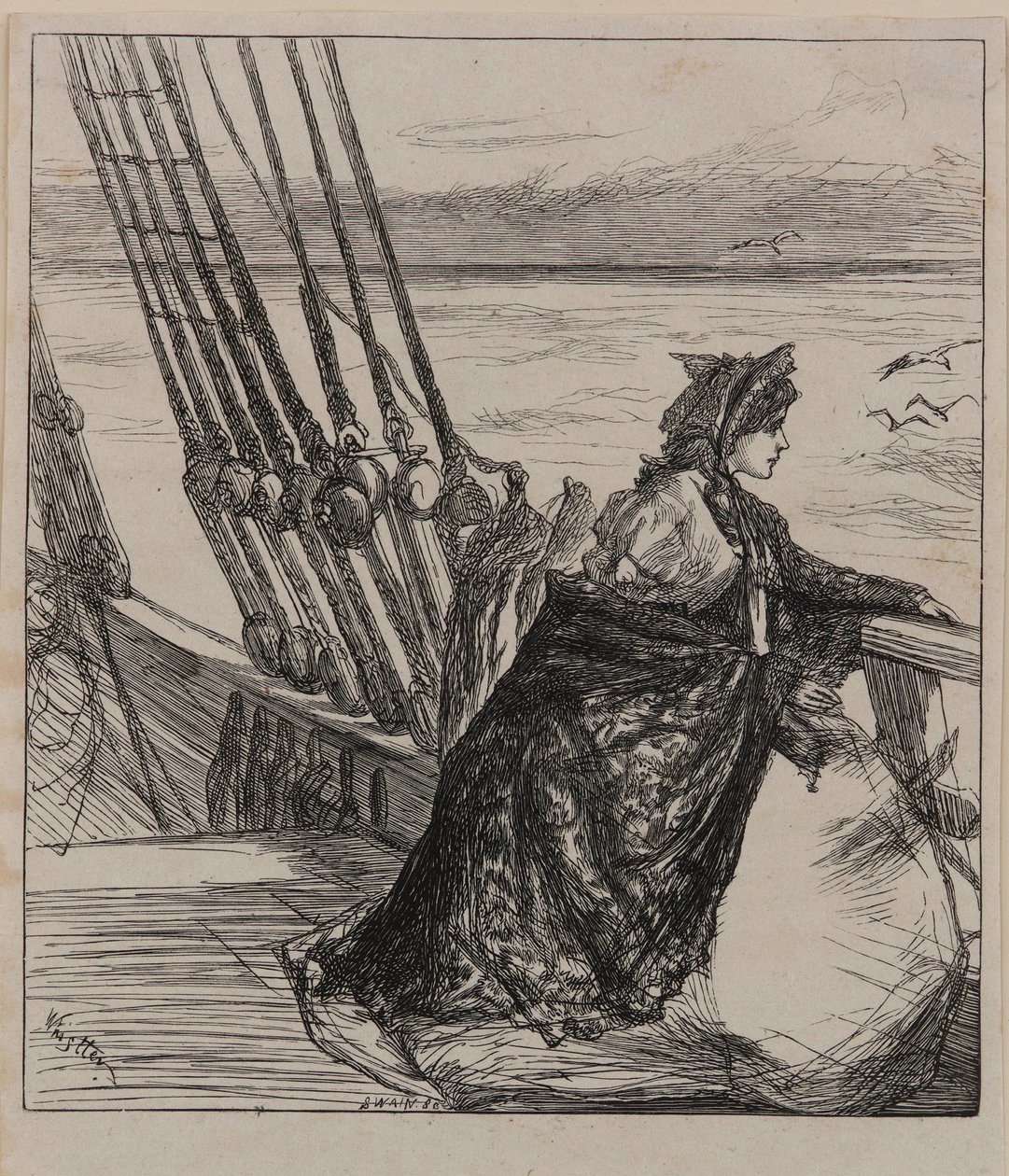 En illustration till <em>Majorens dotter</em> av James Abbott McNeill Whistler