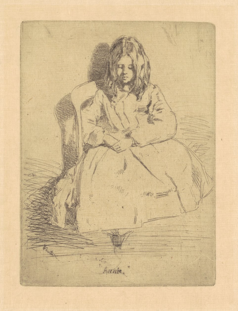 Annie, sittande av James Abbott McNeill Whistler