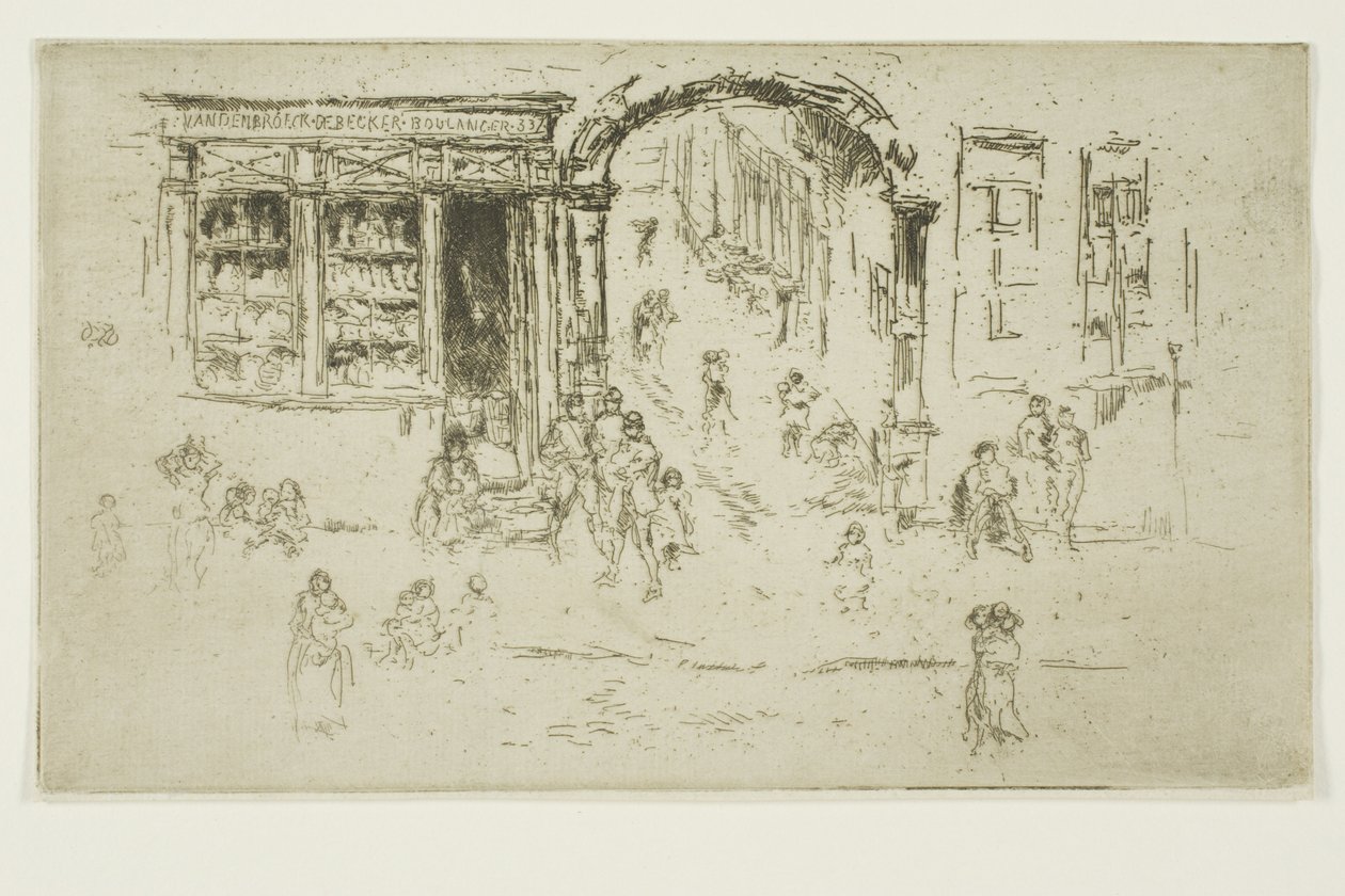 Archway, Bryssel av James Abbott McNeill Whistler