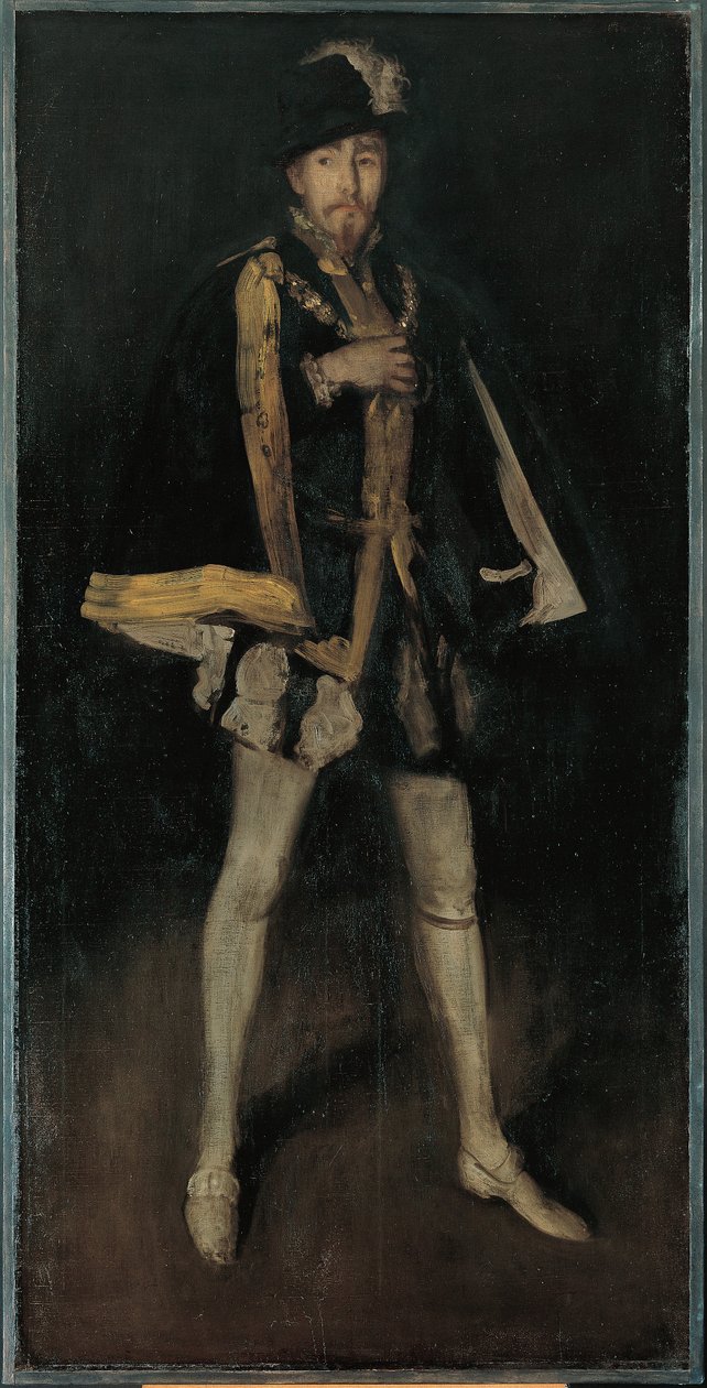 Arrangemang i svart, nr 3: Sir Henry Irving som Filip II av Spanien av James McNeill Whistler