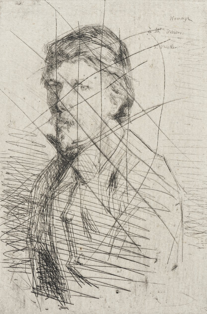 August Delatre av James McNeill Whistler