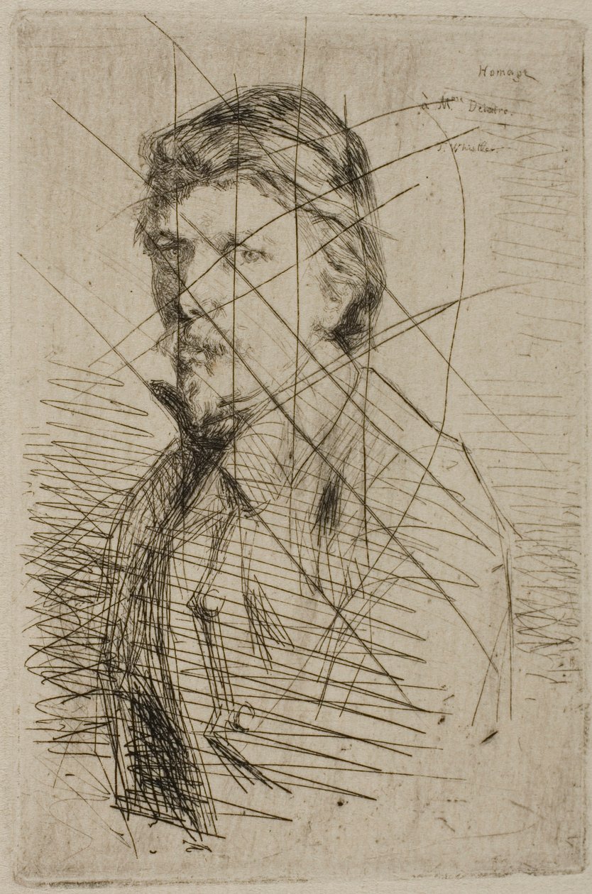 Auguste Delâtre, tryckare av James McNeill Whistler