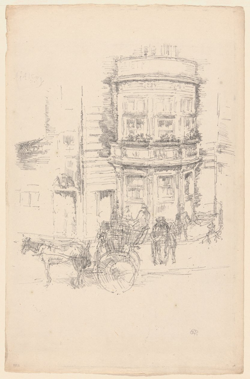 Baksidan av Gaiety Theatre av James Abbott McNeill Whistler