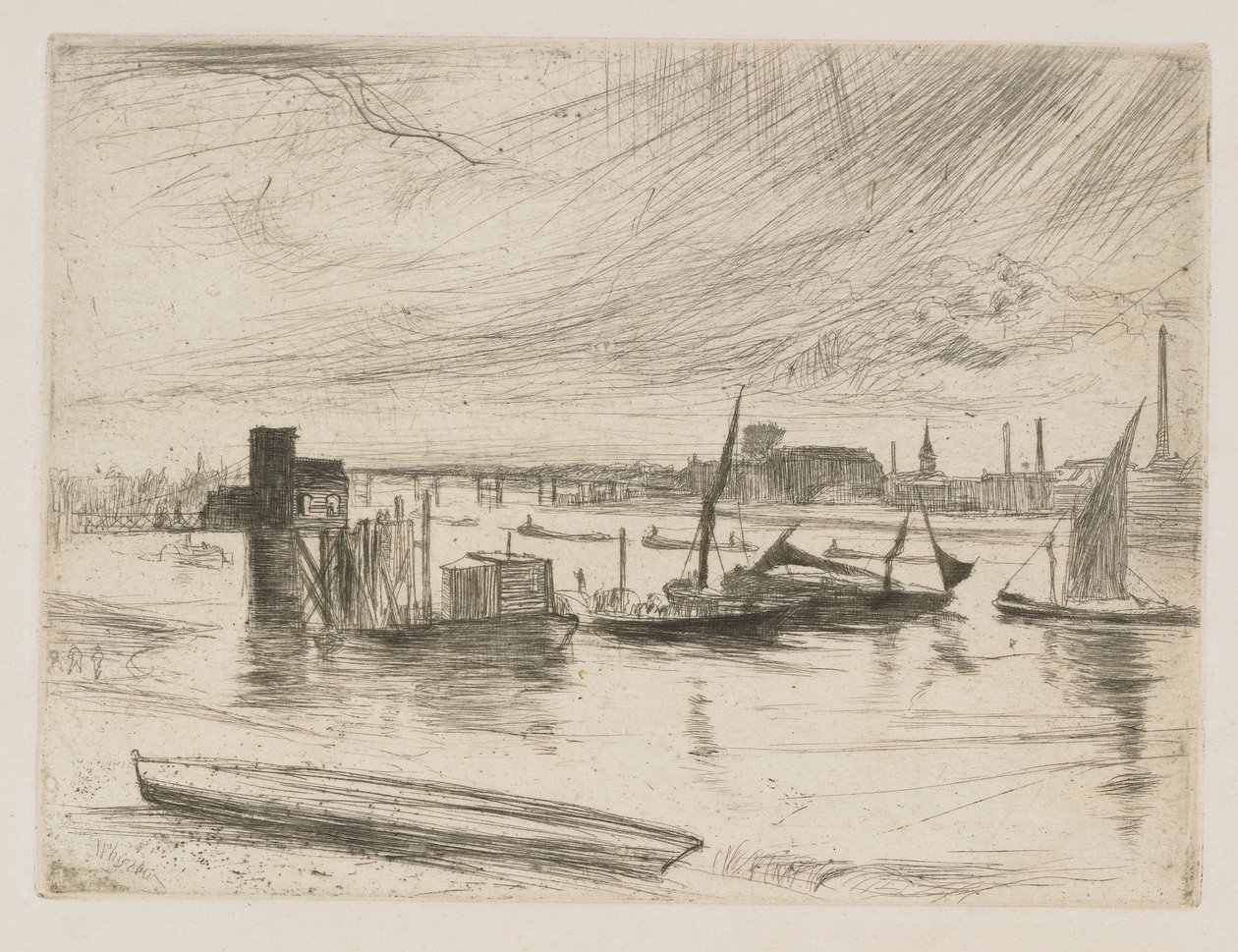 Battersea Dawn (Cadogan Pier) av James Abbott McNeill Whistler