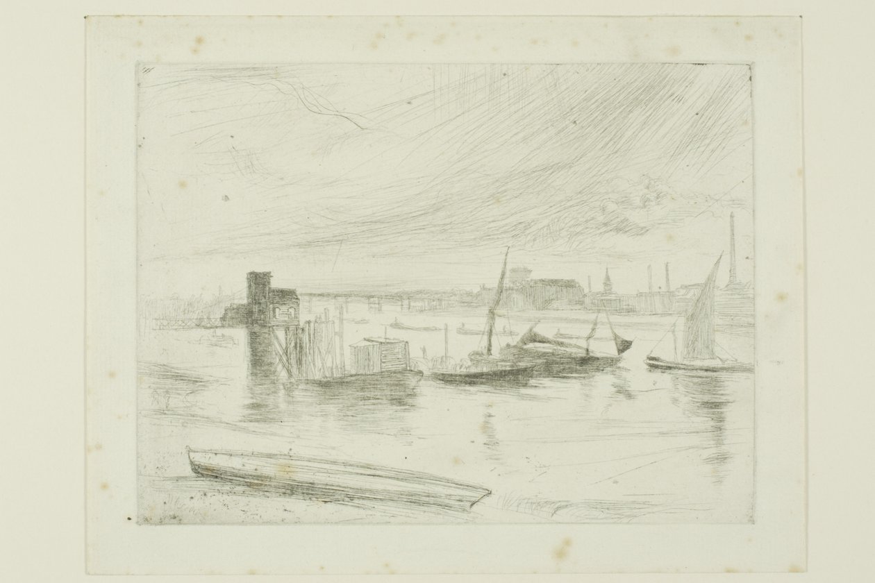 Battersea Dawn (Cadogan Pier) av James Abbott McNeill Whistler
