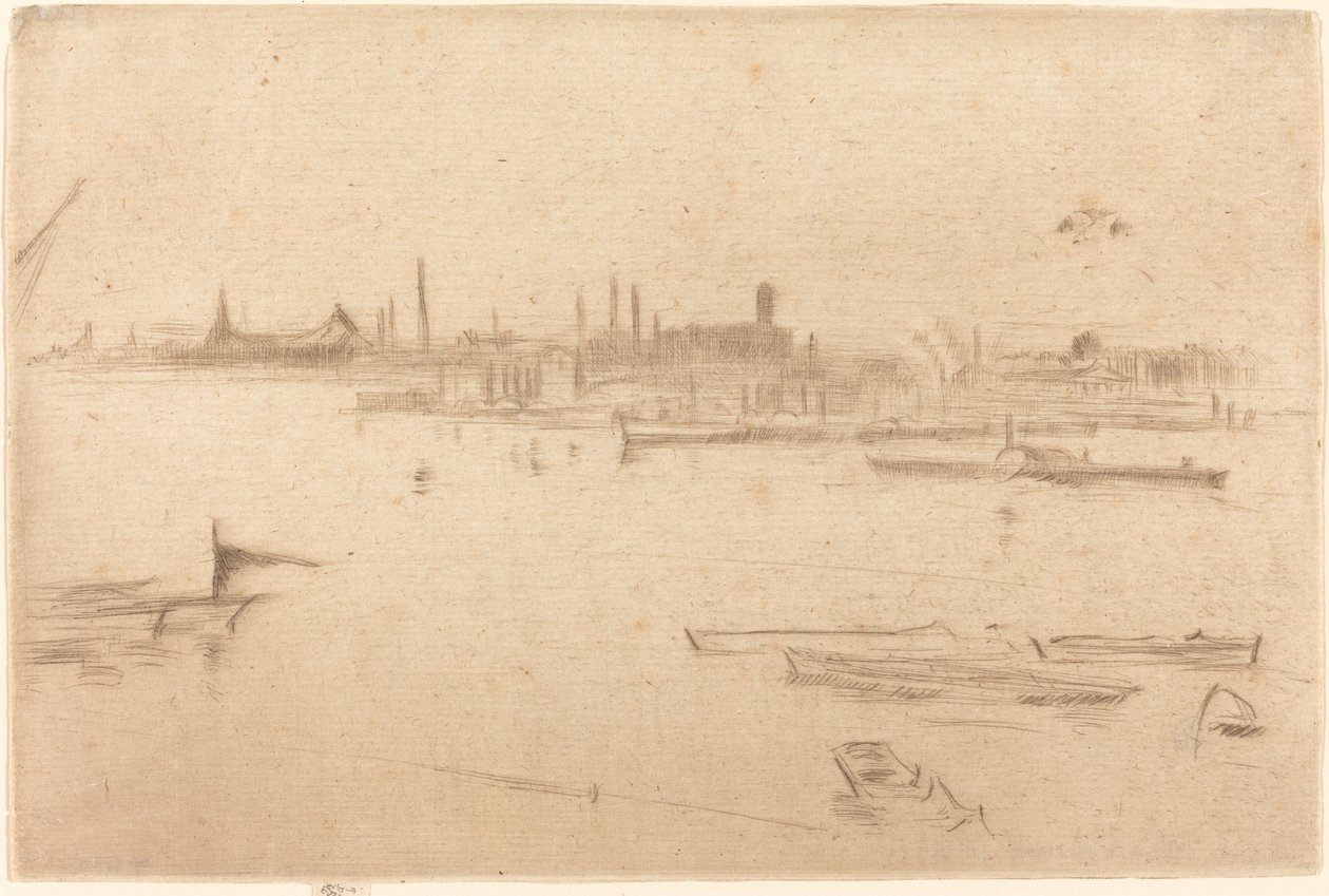 Battersea: Dawn av James Abbott McNeill Whistler
