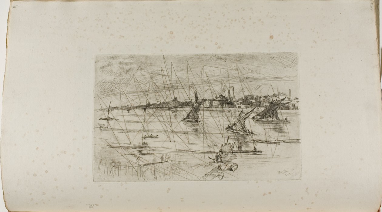 Battersea Reach av James Abbott McNeill Whistler
