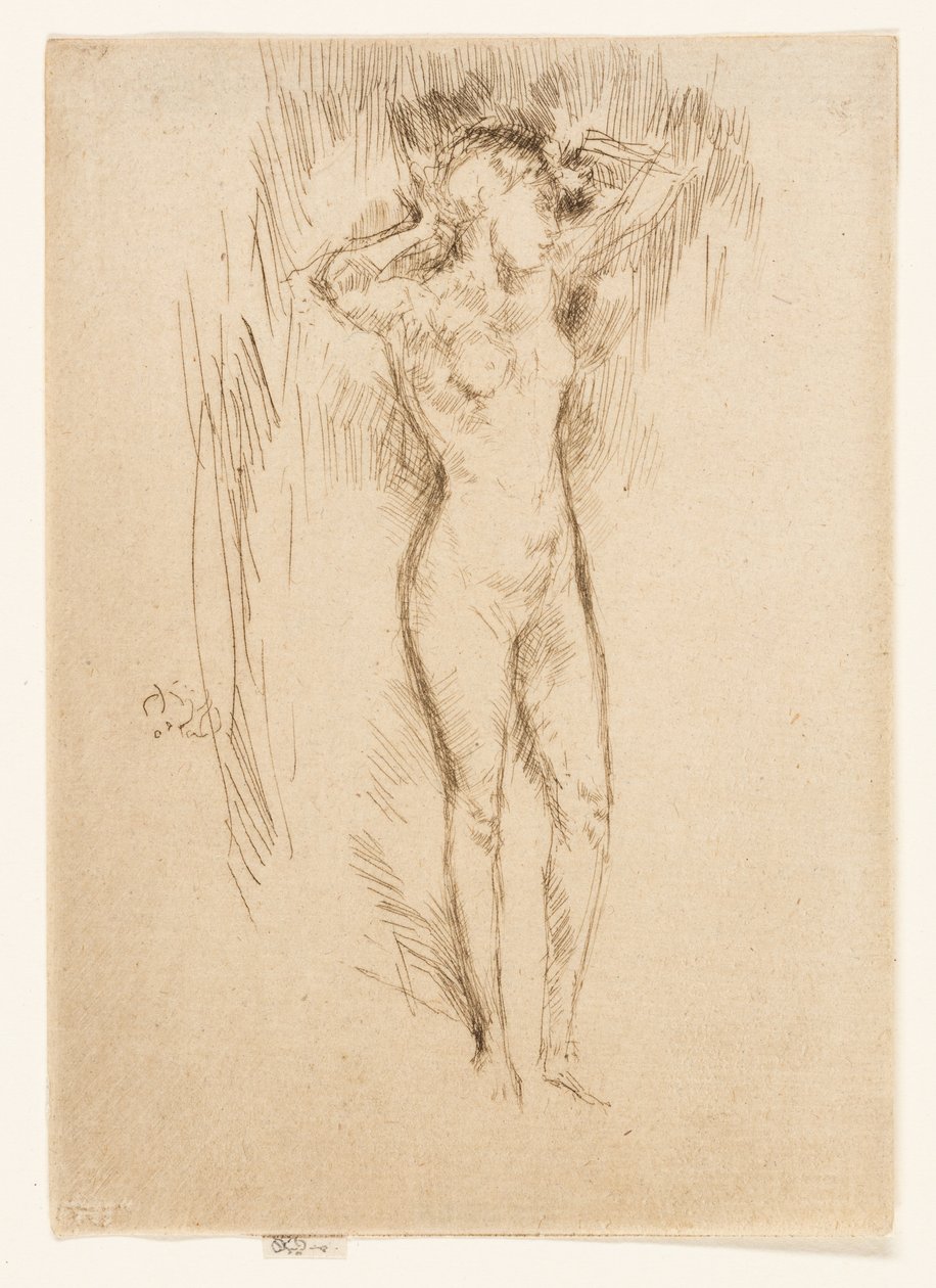 Att binda håret av James Abbott McNeill Whistler