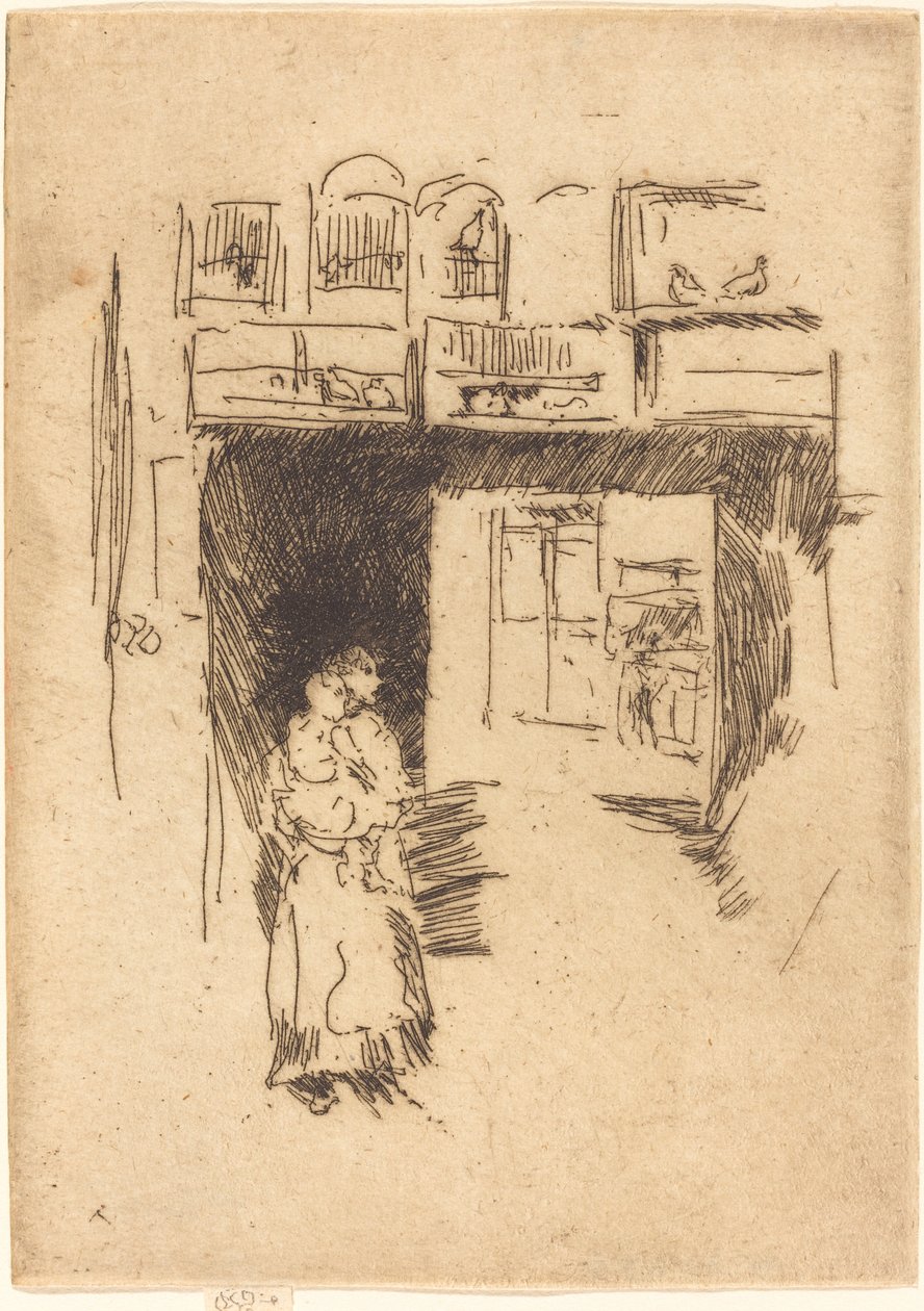 Fågelburar, Drury Lane av James Abbott McNeill Whistler