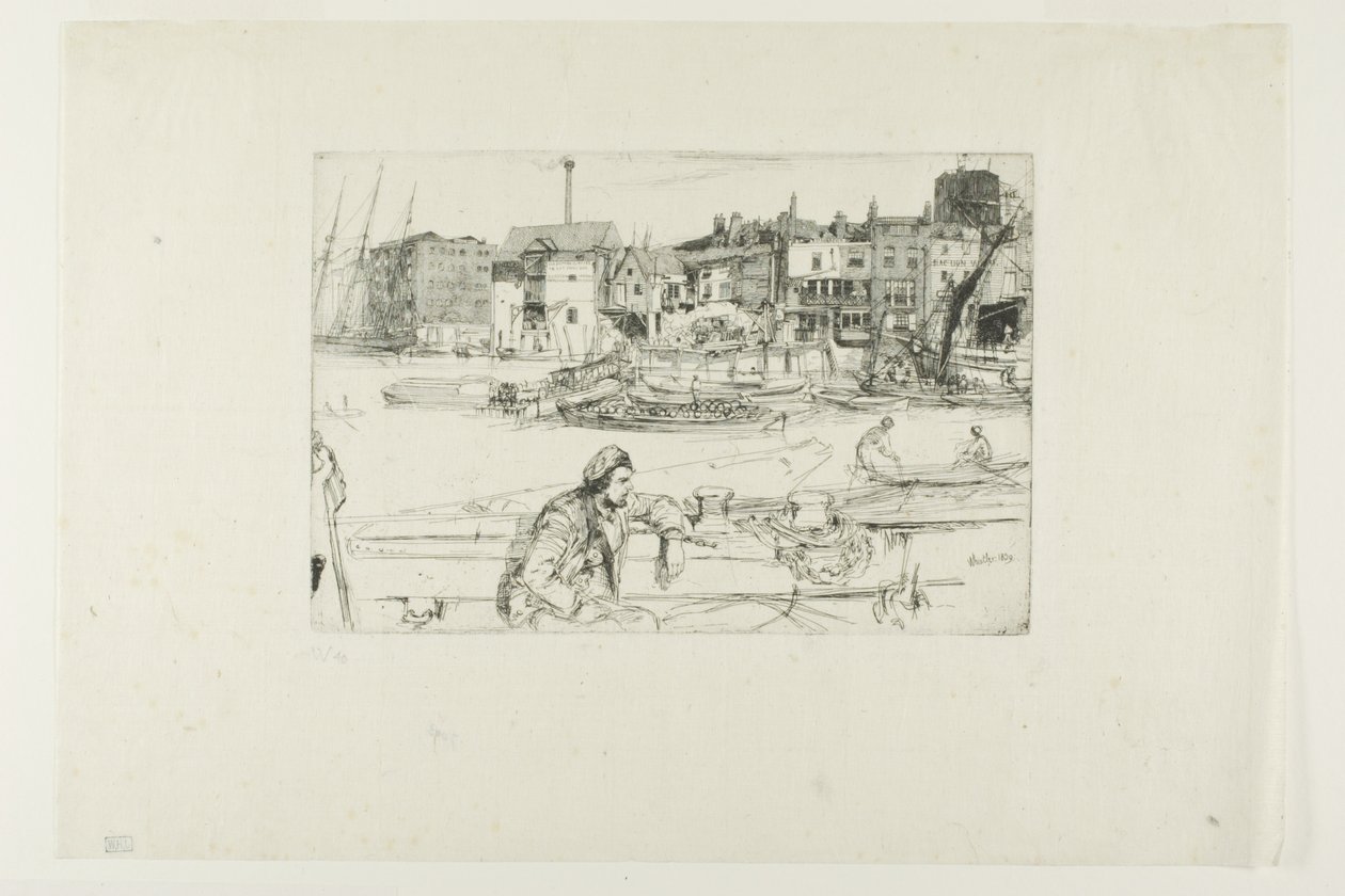 Black Lion Wharf av James McNeill Whistler