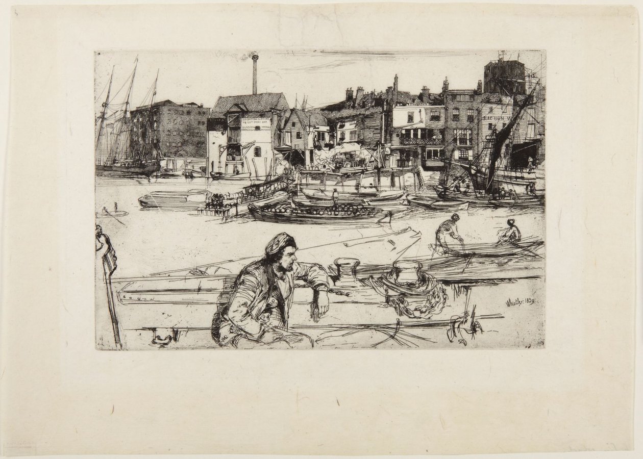Black Lion Wharf av James McNeill Whistler