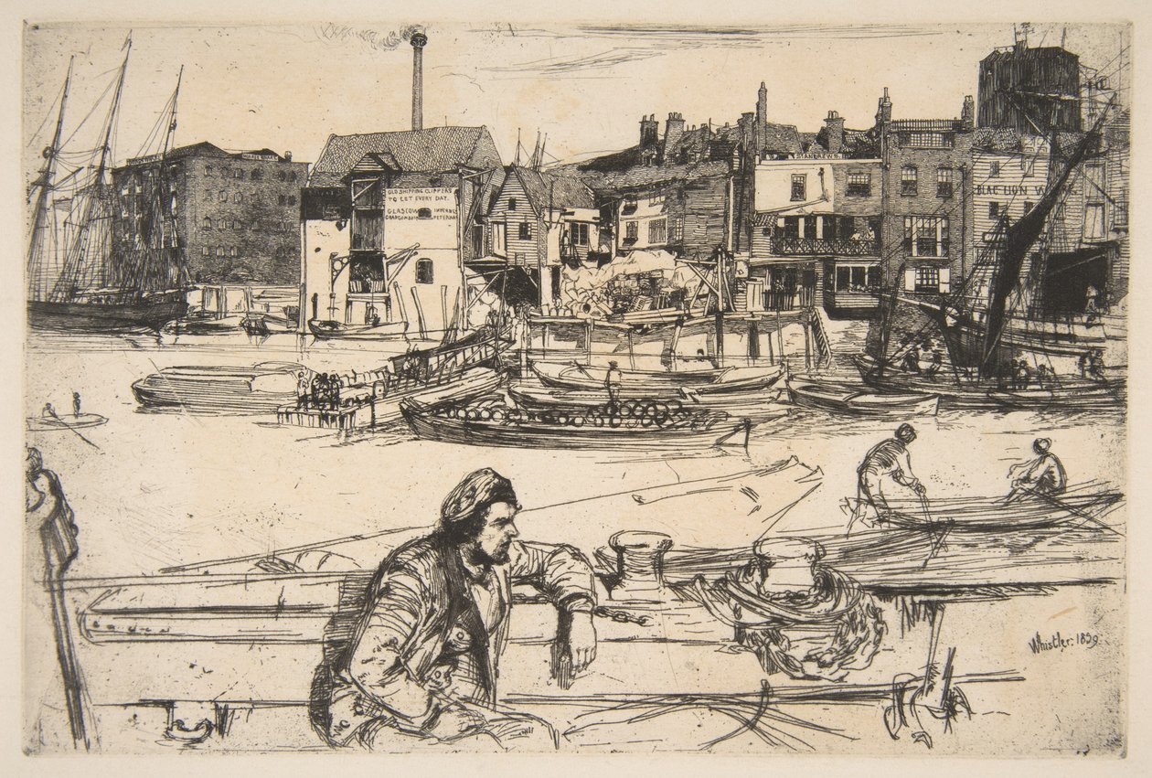 Black Lion-kajen av James McNeill Whistler