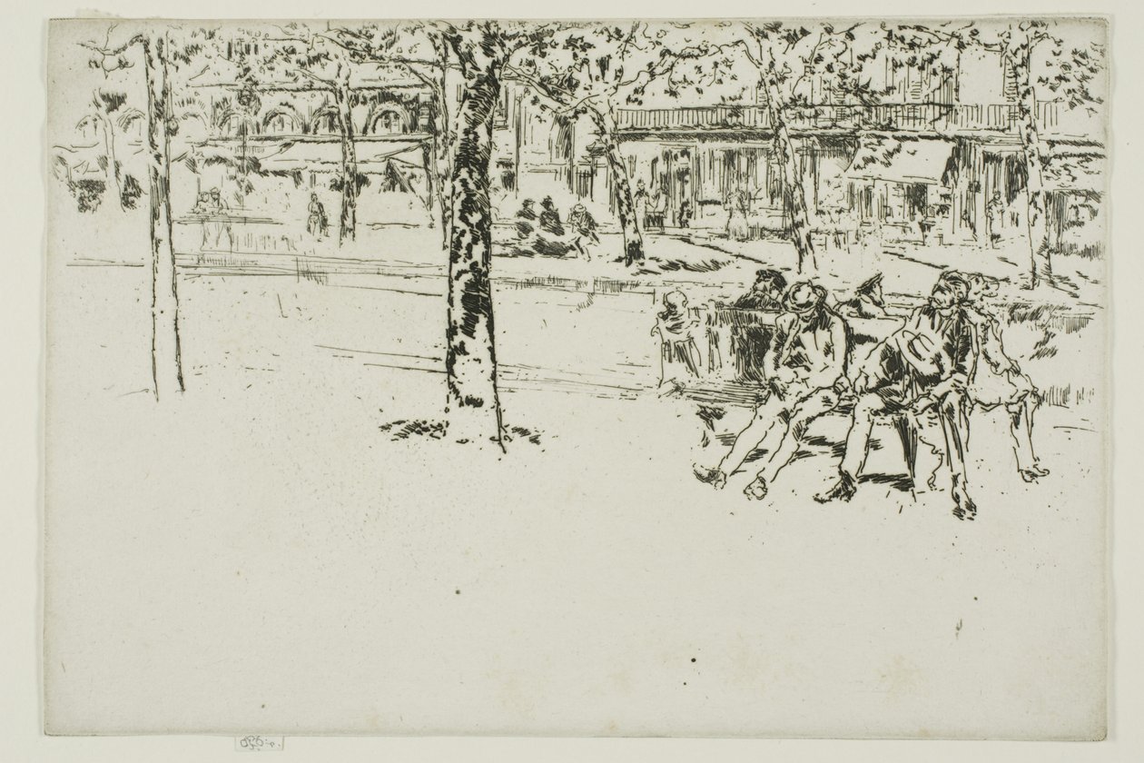Boulevard Poissonniere, Paris av James McNeill Whistler