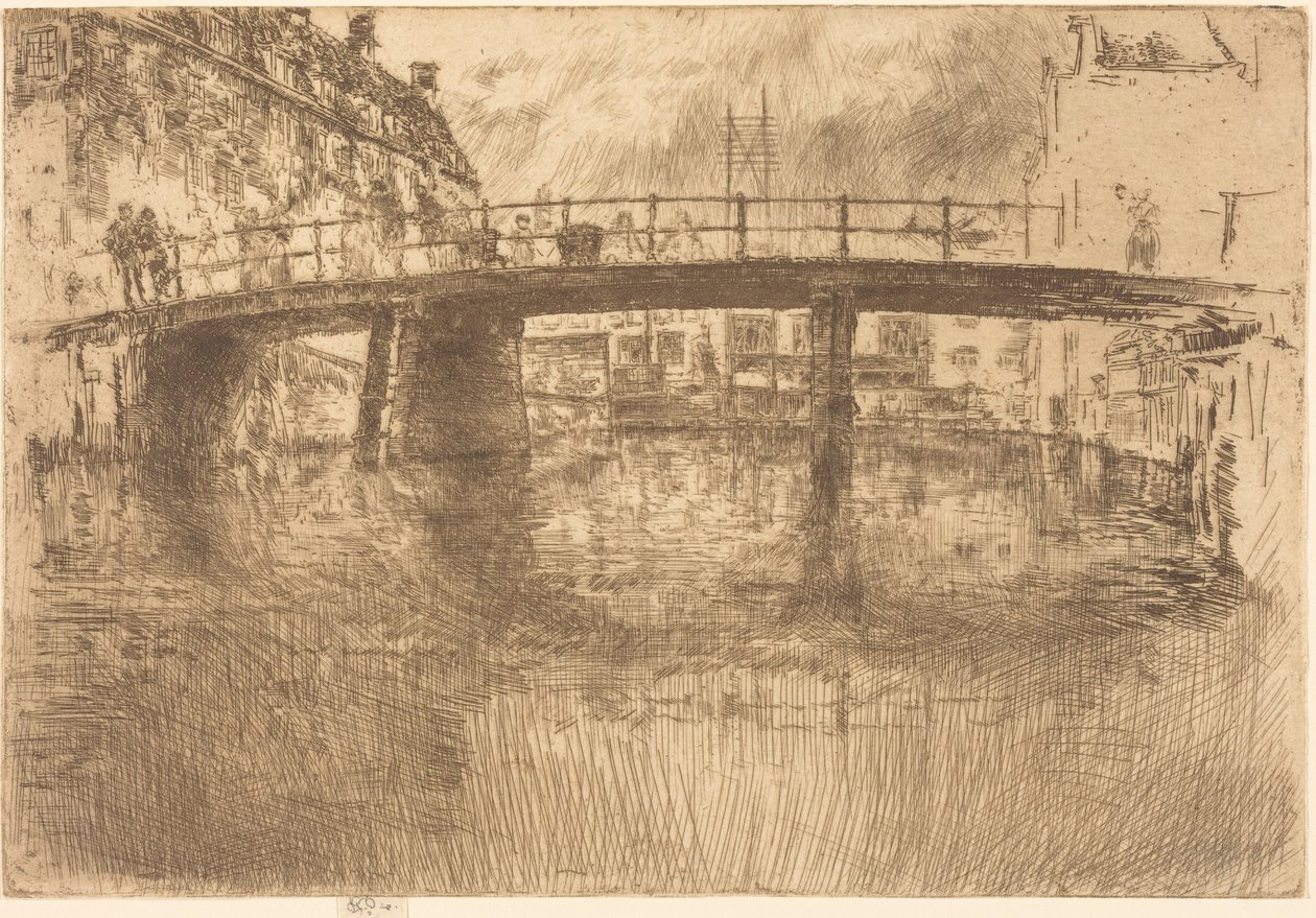 Bridge, Amsterdam av James McNeill Whistler